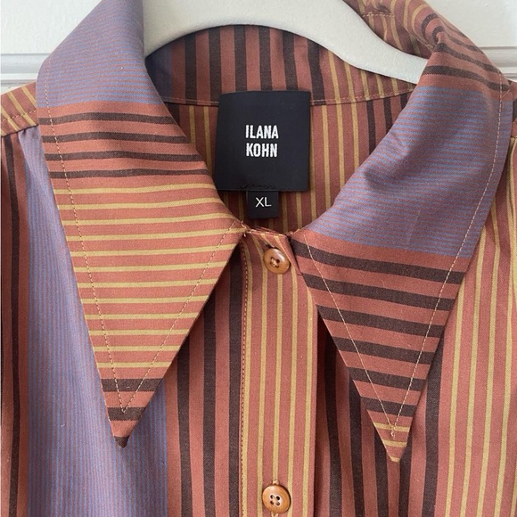 NWoT Ilana Kohn Talia shirt in Penny Vari print - Picture 4 of 7